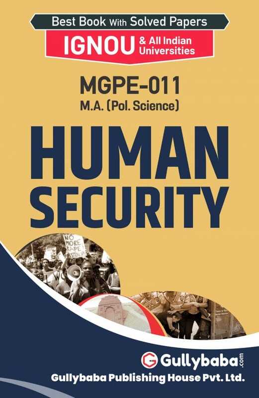 IGNOU MGPE-11 - Human Security, Latest Help Book Edition