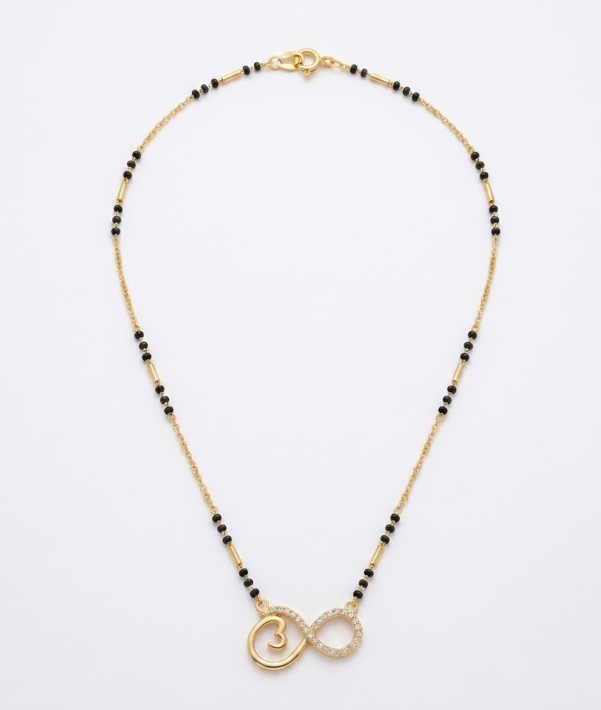 Florium™ Bridal Black Bead Mangalsutra [MGSS-01]