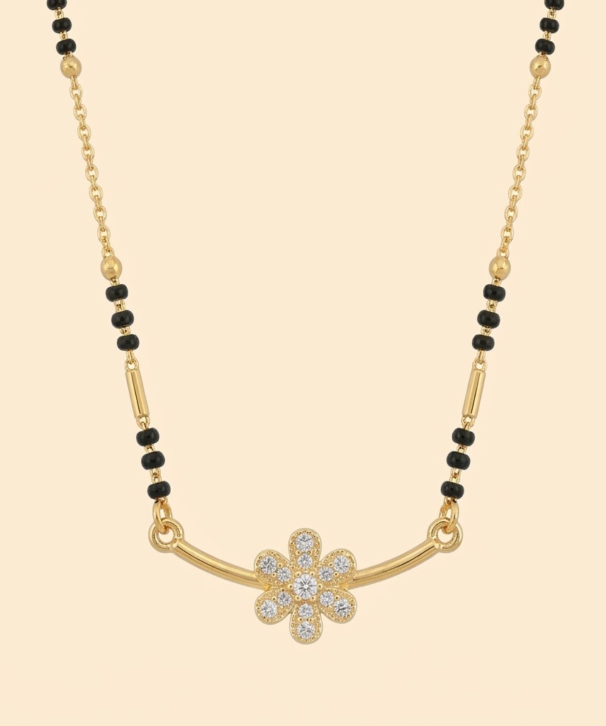 Florium™ Bridal Black Bead Mangalsutra [MGSS-02]