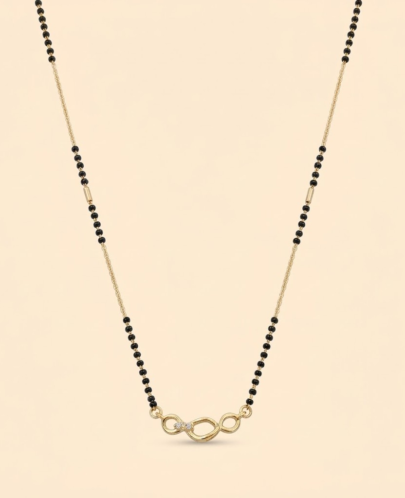 Florium™ Bridal Black Bead Mangalsutra [MGSS-05]