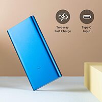Mi 10000mAH Li-Polymer, Micro-USB and Type C Input Port, Power Bank 3i with 18W Fast Charging blue