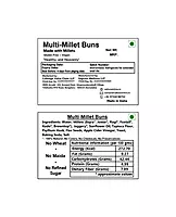 Multi Millet Buns - 400 g (Pack of 4) | Gluten Free | Vegan