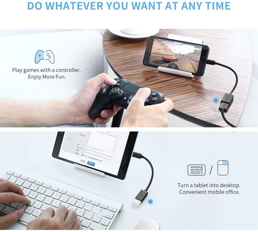 USB OTG Cable, Adapter, Connector, Fast Charging, Data Transfer, Compatible with Laptops, Tablets, Smartphone and Chargers USB OTG Cable, Adapter, Connector, Fast Charging, Data Transfer, Compatible with Laptops, Tablets, Smartphone and Chargers