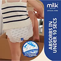Milk Organic Baby Diaper - Medium - 6to 11kg - Pullup/ Pants