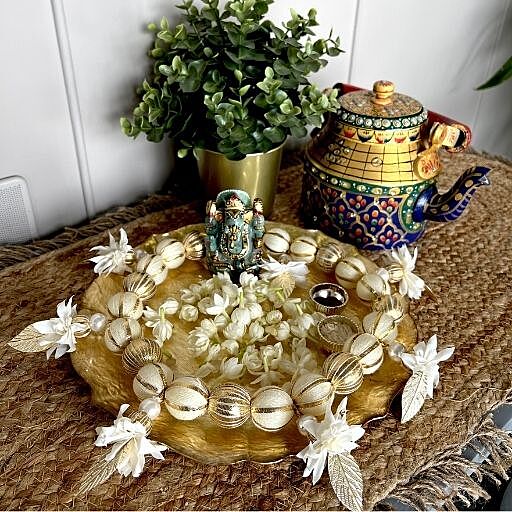 MINI LEAF MANDIR TORAN