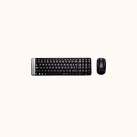 Open Box Logitech Mouse & Keyboard Combo, Compact Design Wireless Laptop Keyboard, MK215 (Black)