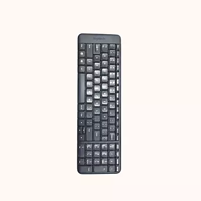 Open Box Logitech Keyboard, Compact Design Wireless Laptop Keyboard, MK215 (Black)