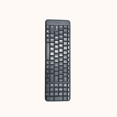Open Box Logitech Keyboard, Compact Design Wireless Laptop Keyboard, MK215 (Black)