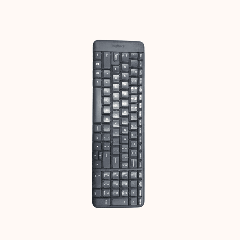 Open Box Logitech Keyboard, Compact Design Wireless Laptop Keyboard, MK215 (Black)