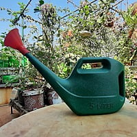 Premium Quality Plastic Green Watering Can for plants/ Garden/ with Sprayer 5 Lit