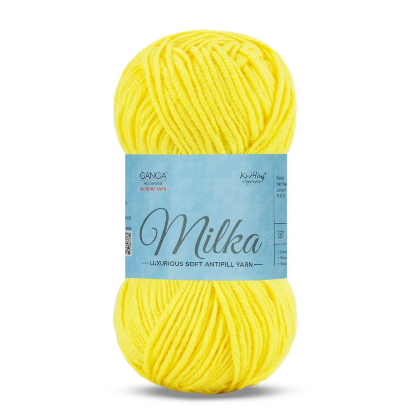 Ganga Milka 014- Bright Yellow Ganga Milka 014- Bright Yellow