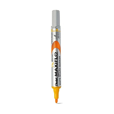 PENTEL MWL5S-A MAXIFLOW WHITEBOARD MARKER BULLET FINE YELLOW