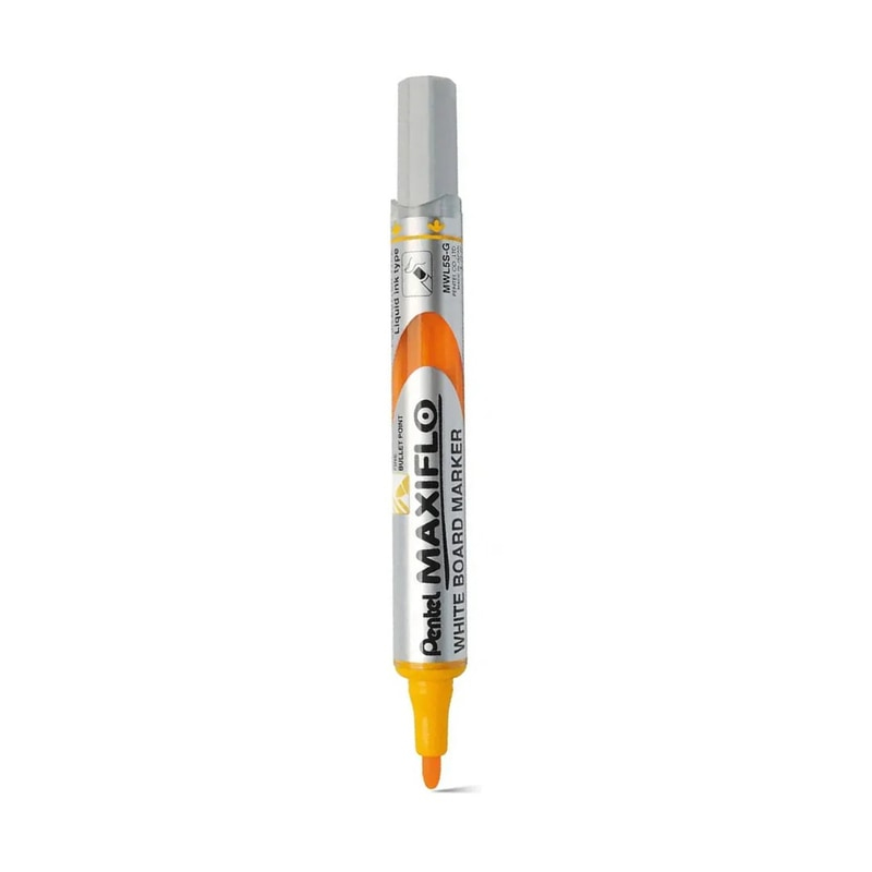 PENTEL MWL5S-A MAXIFLOW WHITEBOARD MARKER BULLET FINE YELLOW PENTEL MWL5S-A MAXIFLOW WHITEBOARD MARKER BULLET FINE YELLOW