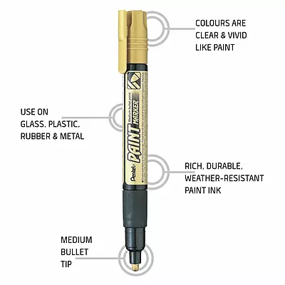 PENTEL PAINT MARKER MMP20 - GOLD
