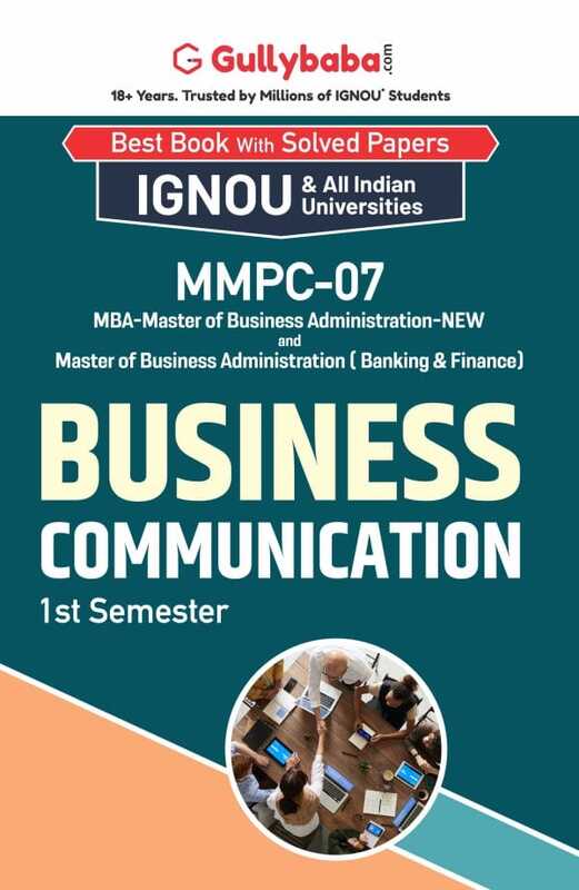 IGNOU MMPC-07 - Business Communication, Latest Help Book Edition