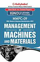 IGNOU MMPC-09 - Management of Machines and Materials, Latest Help Book Edition