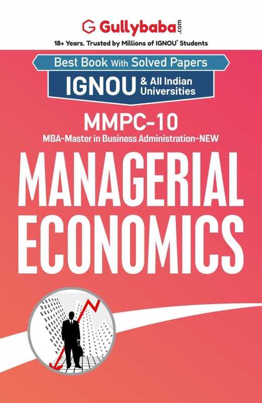 IGNOU MMPC-10 - Managerial Economics , Latest Help Book Edition IGNOU MMPC-10 - Managerial Economics , Latest Help Book Edition