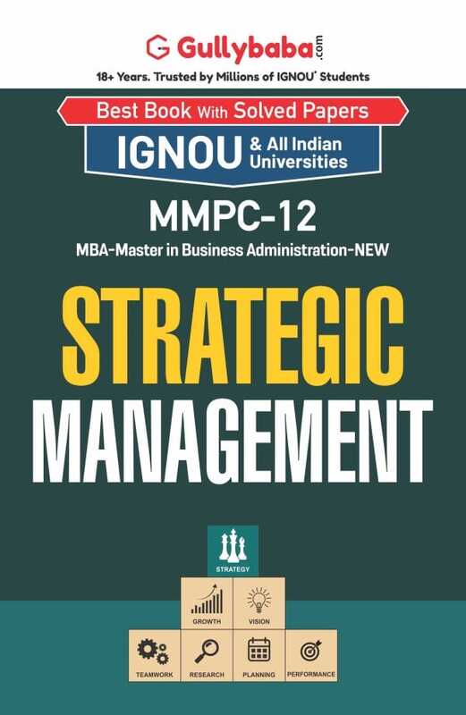 IGNOU MMPC-12 - Strategic Management, Latest Help Book Edition IGNOU MMPC-12 - Strategic Management, Latest Help Book Edition