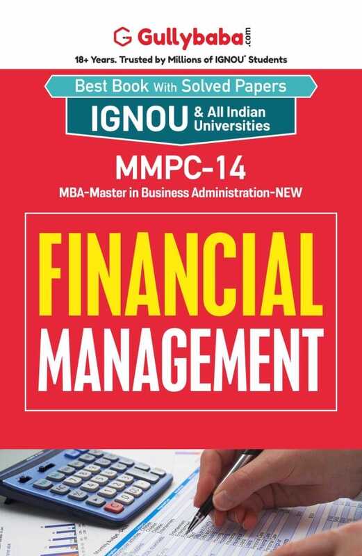 IGNOU MMPC-14 - Financial Management , Latest Help Book Edition IGNOU MMPC-14 - Financial Management , Latest Help Book Edition