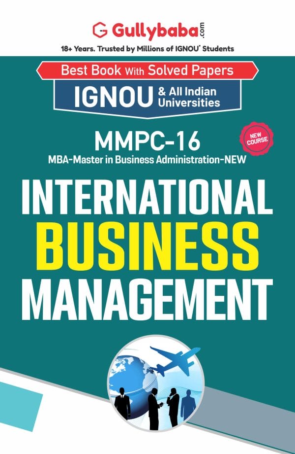 IGNOU MMPC-16 - International Business Management, Latest Help Book Edition