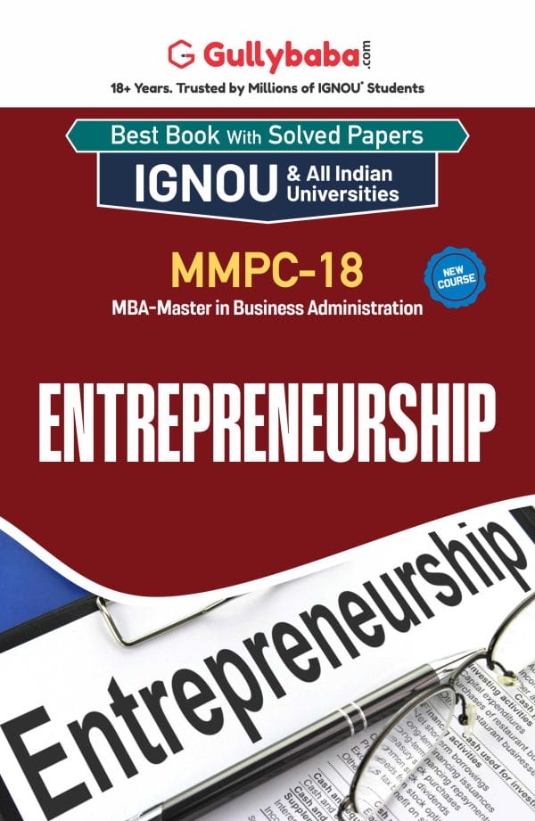 IGNOU MMPC-18 - Entrepreneurship, Latest Help Book Edition