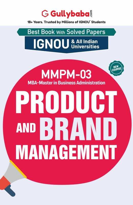 IGNOU MMPM-03 - Product and Brand Management, Latest Help Book Edition