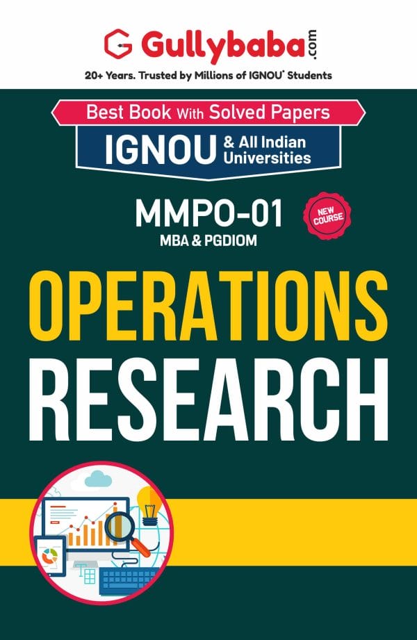 IGNOU MMPO-01 - Operations Research, Latest Help Book Edition