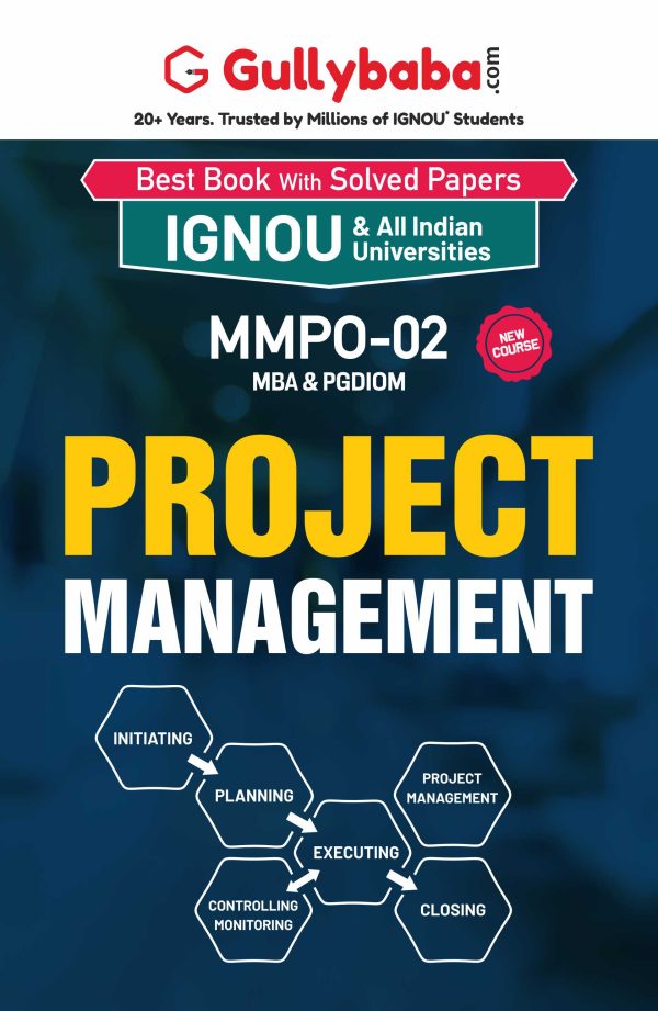 IGNOU MMPO-02 - Project Management, Latest Help Book Edition