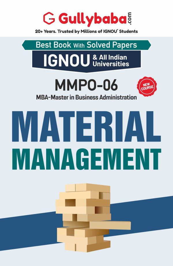 IGNOU MMPO-06 - Material Management, Latest Help Book Edition