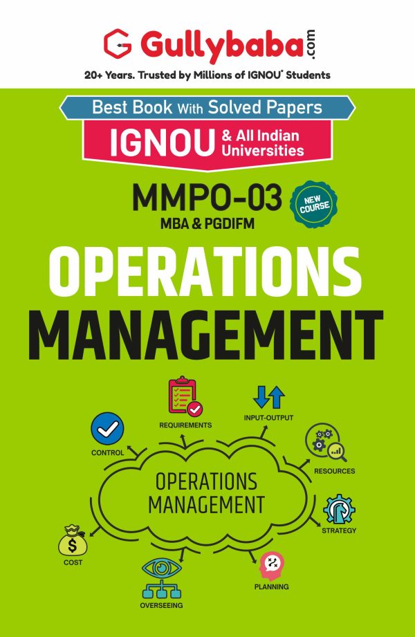 IGNOU MMPO-03 - Operations Management , Latest Help Book Edition