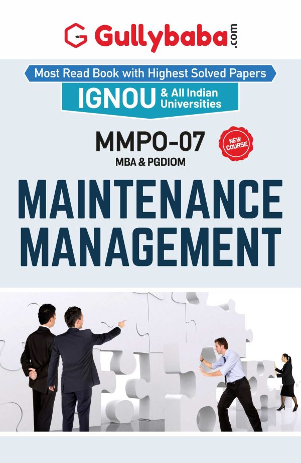 IGNOU MMPO-07 - MAINTENANCE MANAGEMENT, Latest Help Book Edition
