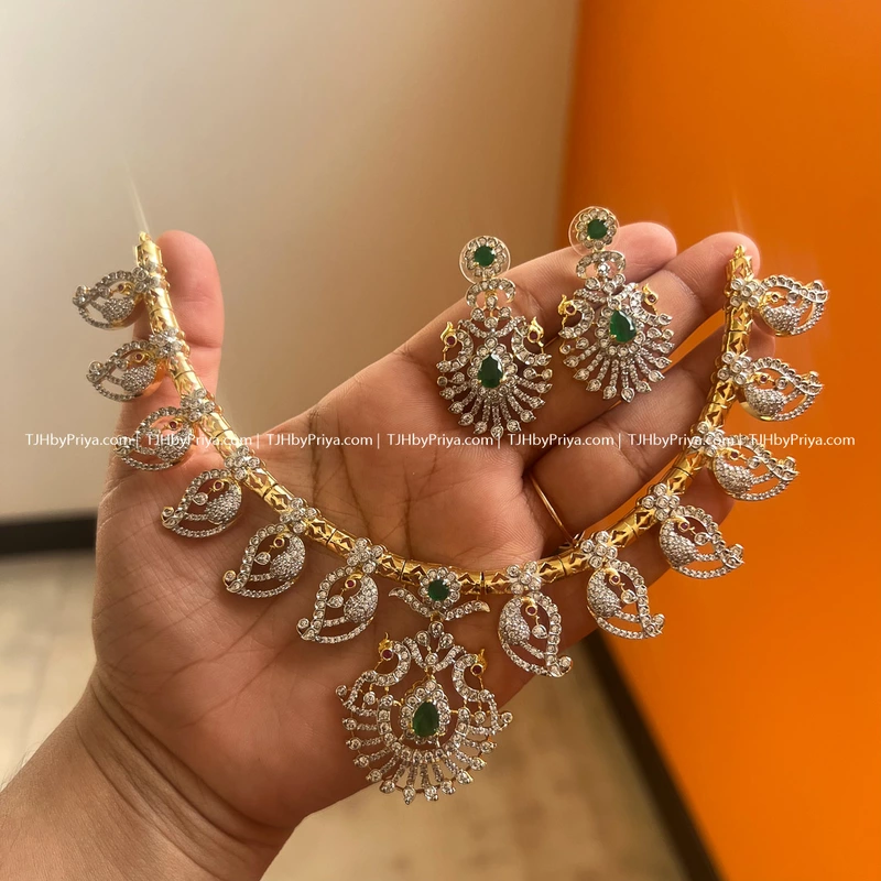 Diamond Alike Party Wear Necklace (SKU- 210)