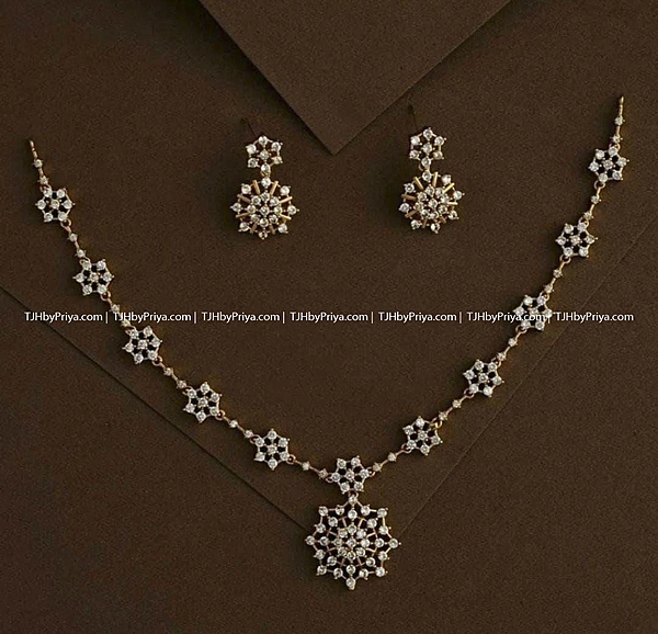 Premium Diamond Alike Necklace 2