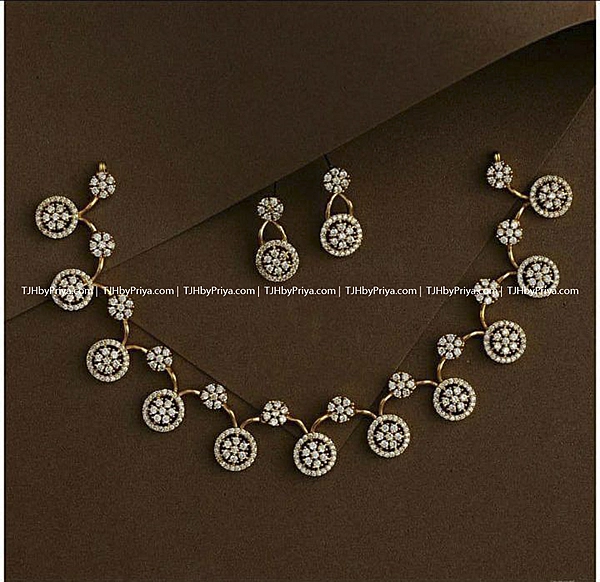 Premium Diamond Alike Necklace 1