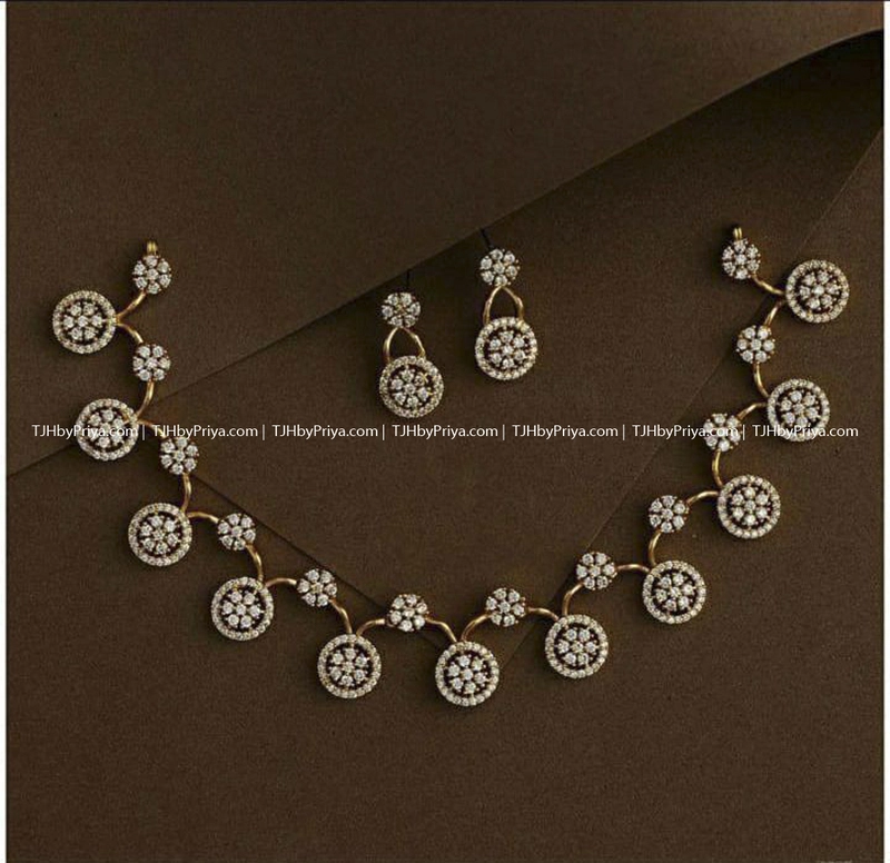 Premium Diamond Alike Necklace 1