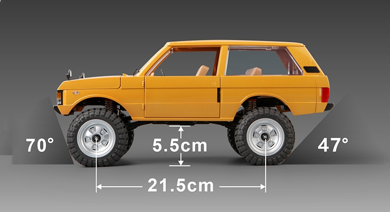 MN168 1:12 Scale 4WD RC Rock Crawler – Range Rover Classic 1970 Style Off-Road SUV | 2.4GHz RTR Remote Control Car