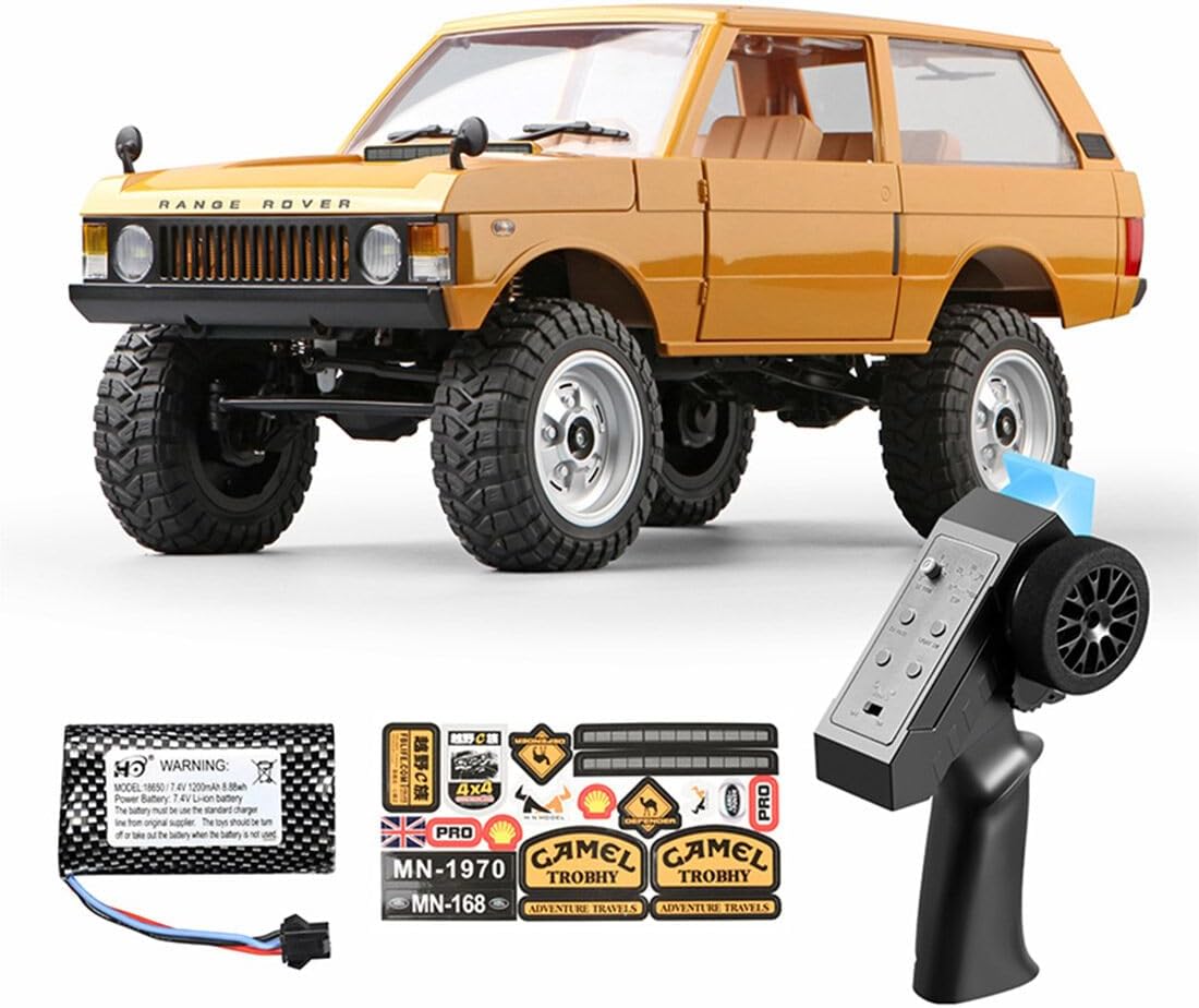 MN168 1:12 Scale 4WD RC Rock Crawler – Range Rover Classic 1970 Style Off-Road SUV | 2.4GHz RTR Remote Control Car