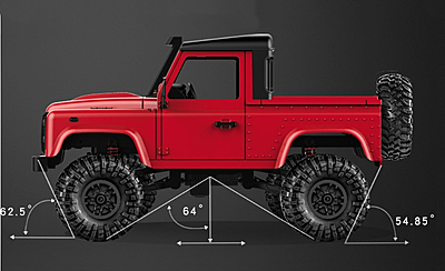 MN91 1:12 Scale 4WD RC Rock Crawler Truck 2.4GHz RTR Off-Road Remote Control Car