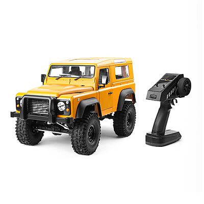 MN999 1:10 Scale 4WD RC Rock Crawler | Defender Style Heavy Off-Road Remote Control Truck (Yellow)