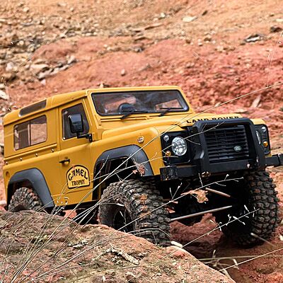 MN999 1:10 Scale 4WD RC Rock Crawler | Defender Style Heavy Off-Road Remote Control Truck (Yellow)