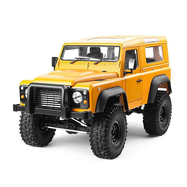 MN999 1:10 Scale 4WD RC Rock Crawler | Defender Style Heavy Off-Road Remote Control Truck (Yellow)