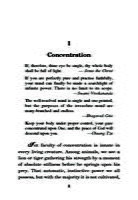 Concentration and Meditation Concentration and Meditation