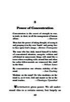 Concentration and Meditation