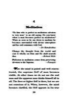 Concentration and Meditation Concentration and Meditation