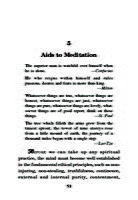 Concentration and Meditation Concentration and Meditation