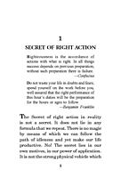 Secret of Right Activity