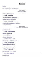 Monasticism: Ideal and Traditions