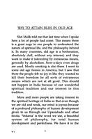 Way to Attain Bliss in Old Age