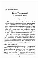Swami Tapasyananda As We Knew Him Swami Tapasyananda As We Knew Him