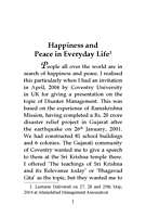 Happiness and Peace in Everyday Life